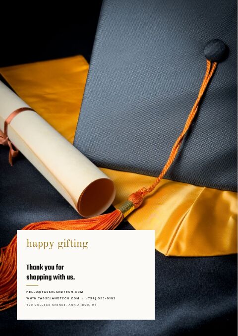 Graduation Gift Guide — Back Cover page