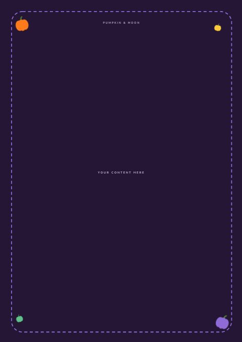 Halloween — Framed Blank page