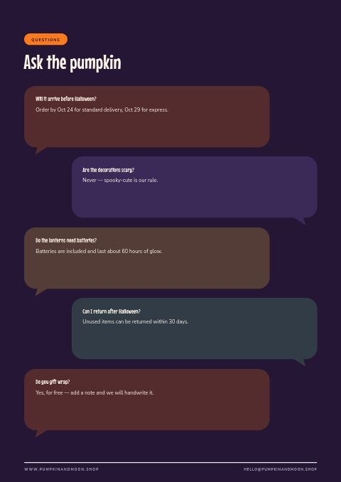 Halloween — FAQ page