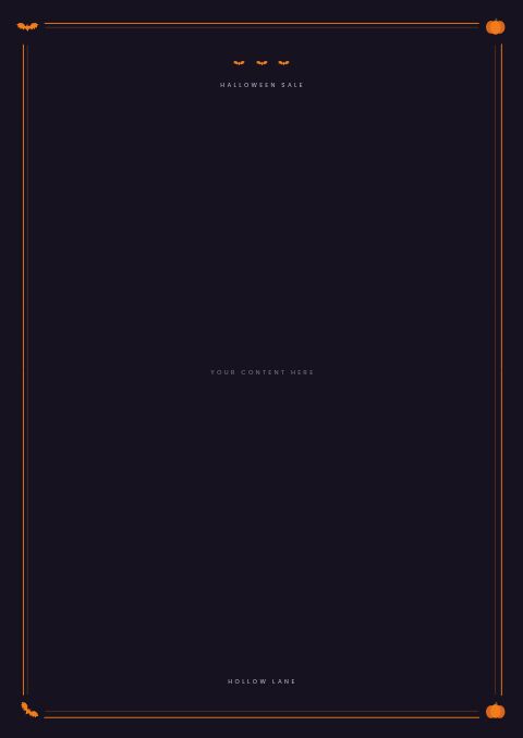 Halloween Sale — Framed Blank page