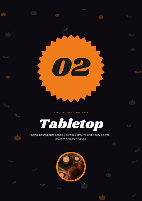 Halloween Sale — Collection Divider page