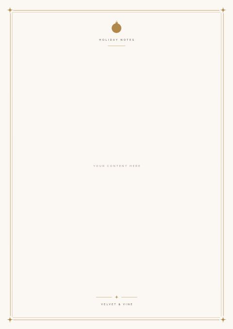 Holiday Collection — Framed Blank page