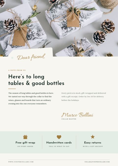 Holiday Gift Guide — Welcome / About page