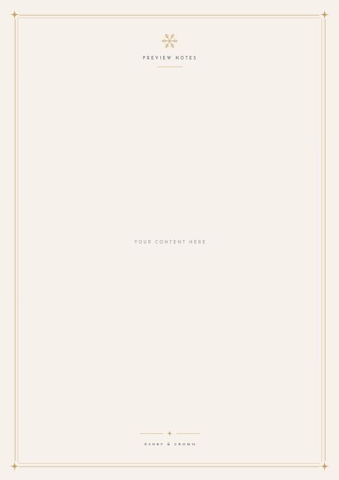 Holiday Preview — Framed Blank page