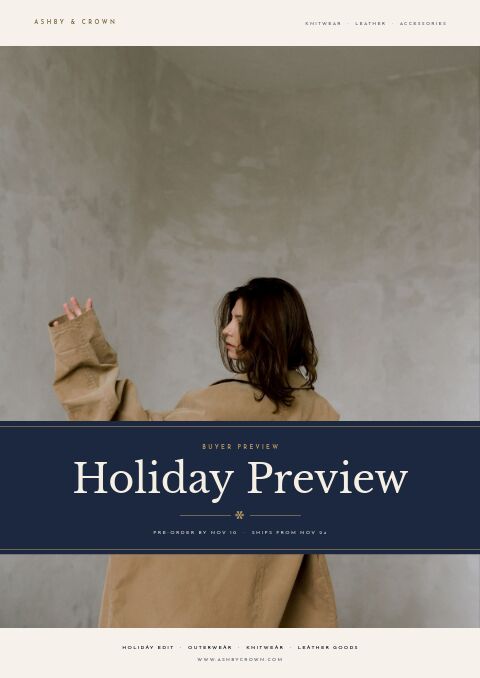 Holiday Preview — Cover · band page