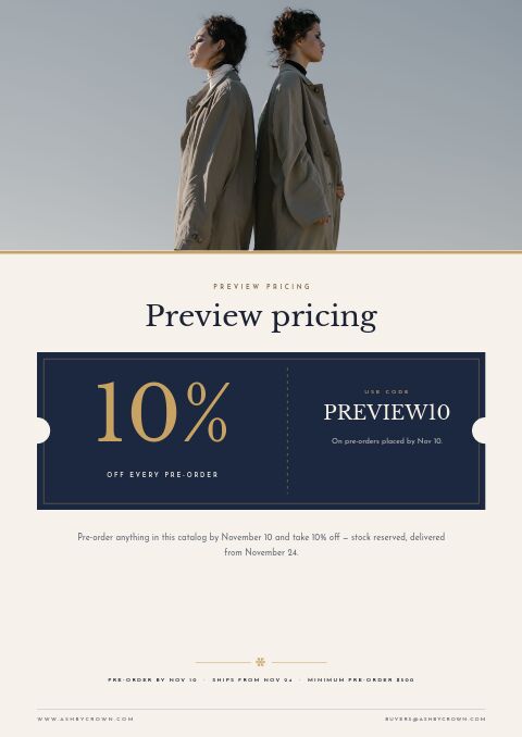 Holiday Preview — Promo / Sale page