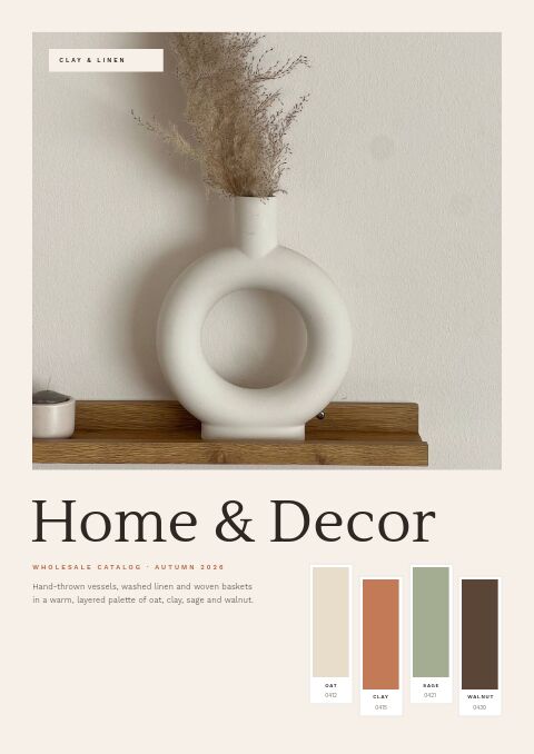 Home & Decor Catalog catalog template cover