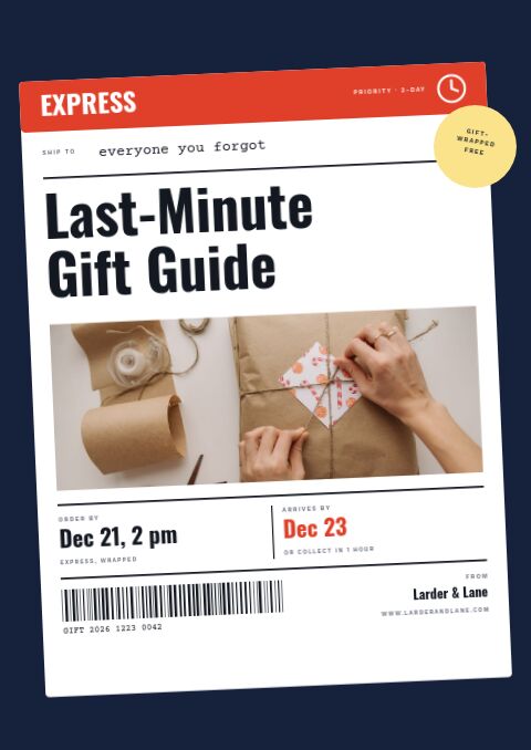 Last-Minute Gifts catalog template cover