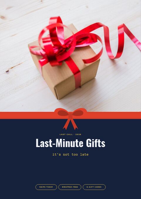 Last-Minute Gifts — Cover · band page