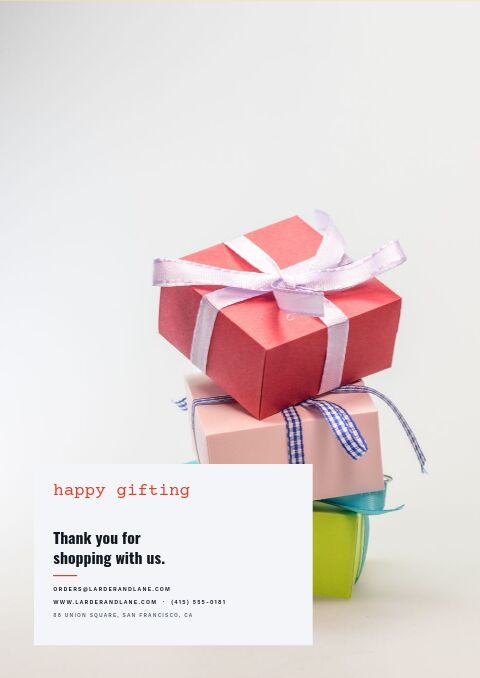Last-Minute Gifts — Back Cover page