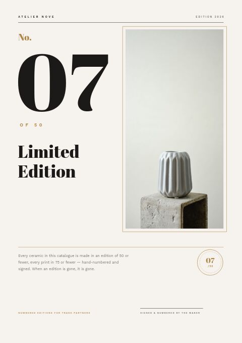 Limited Edition catalog template cover