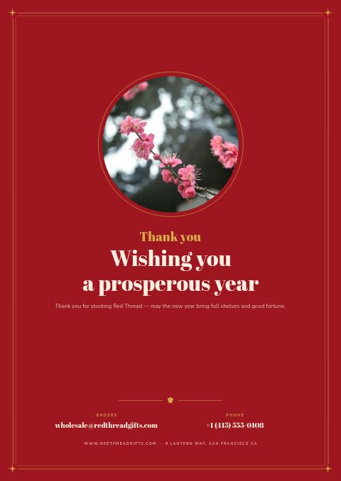 Lunar New Year — Back Cover page