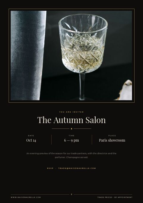 Luxury Catalog — Event / Launch page