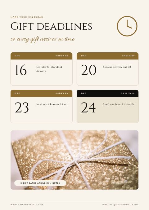 Luxury Gifts — Event / Launch page
