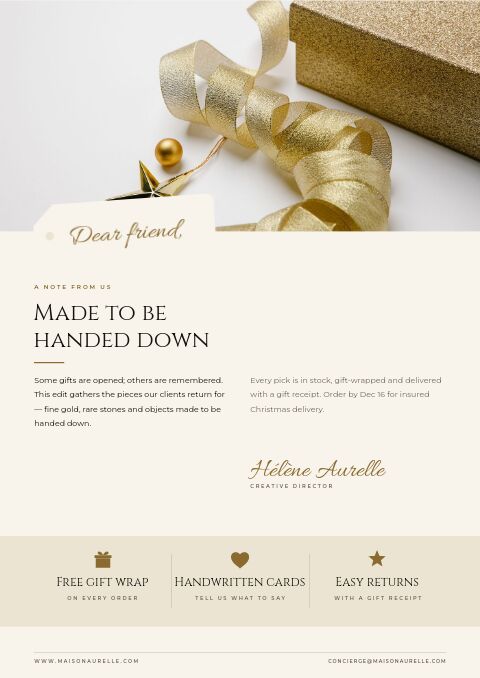 Luxury Gifts — Welcome / About page