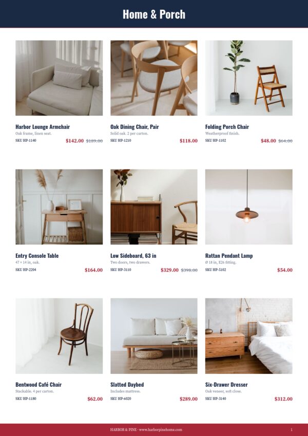 Memorial Day Sale — product page, 3 × 3 grid