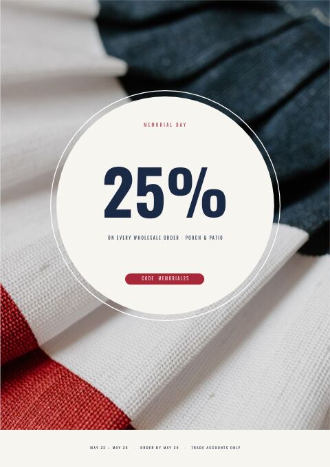 Memorial Day Sale — Promo / Sale page