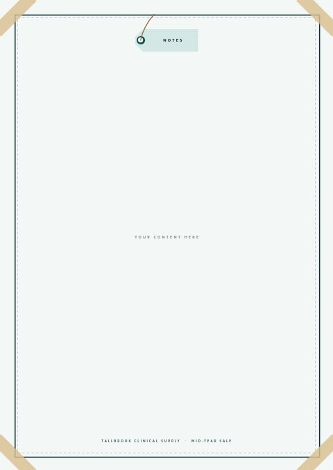Mid-Year Sale — Framed Blank page