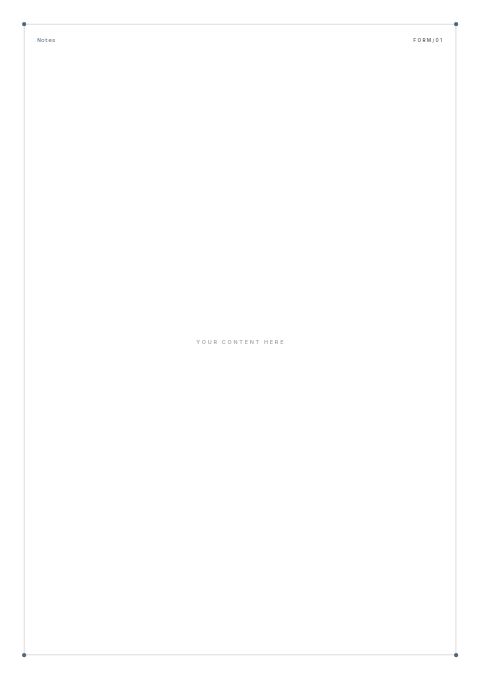 Minimal Catalog — Framed Blank page