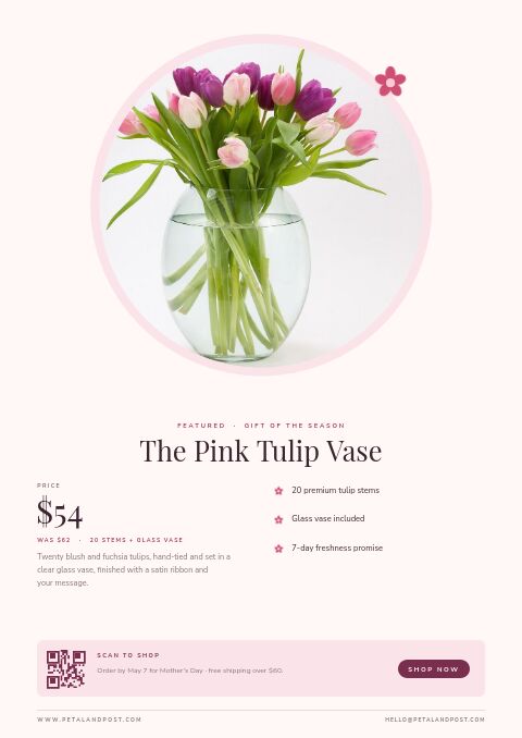 Mother’s Day — Featured Product page