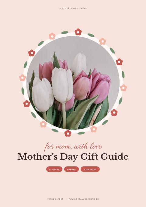 Mother’s Day Gift Guide catalog template cover
