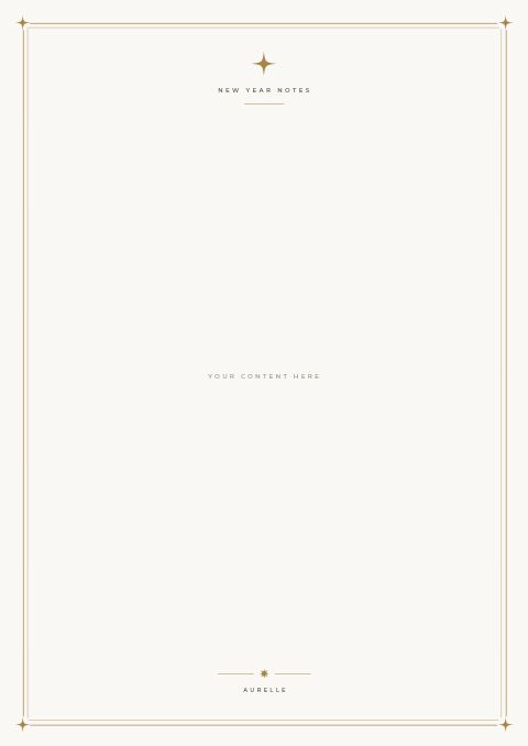 New Year Collection — Framed Blank page