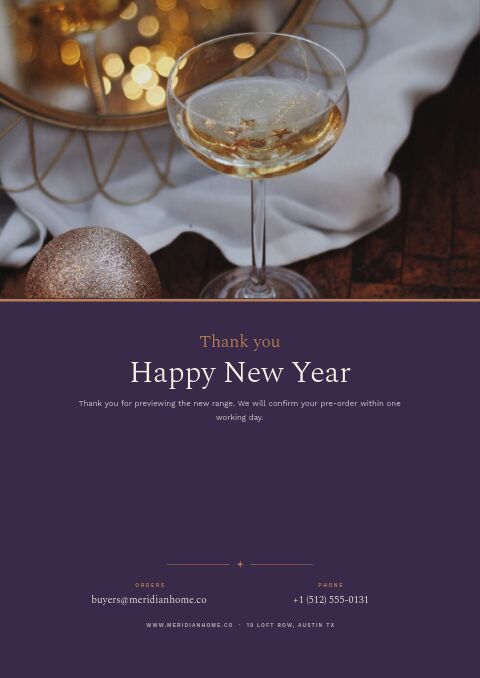 New Year Preview — Back Cover page