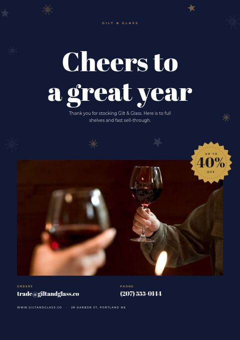 New Year Sale — Back Cover page