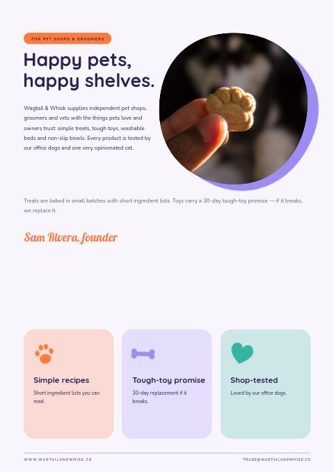 Pet Products Catalog — Welcome / About page