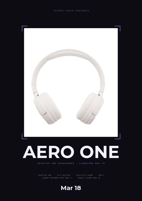 Product Launch — Cover · poster page