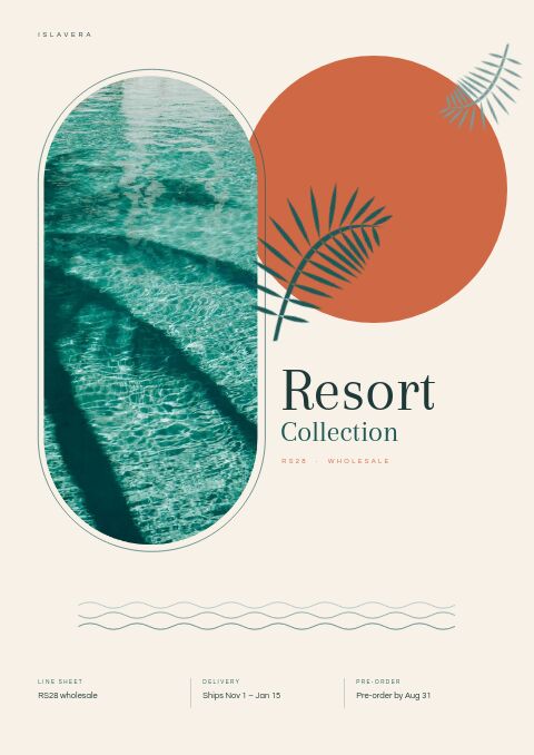 Resort Collection catalog template cover