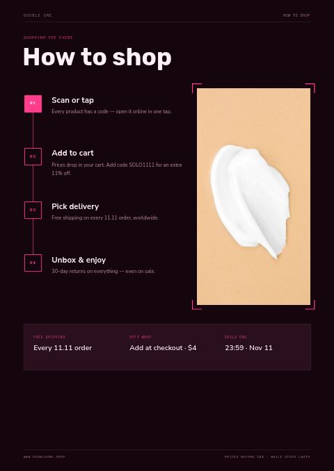 Singles’ Day 11.11 — How to Order page