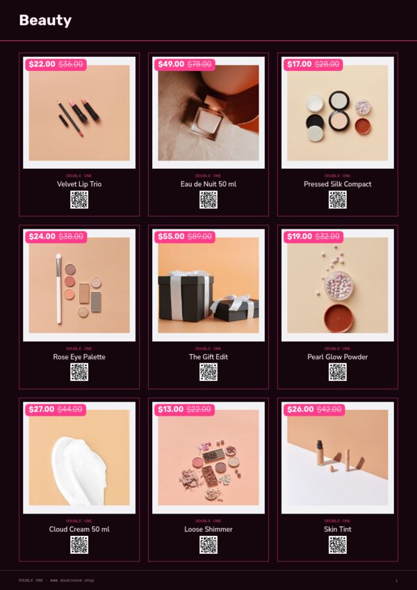 Singles’ Day 11.11 — product page, 3 × 3 grid