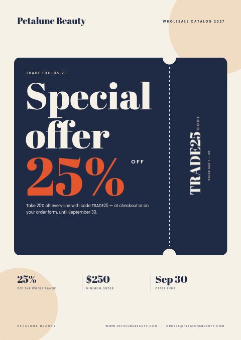 Special Offer catalog template cover