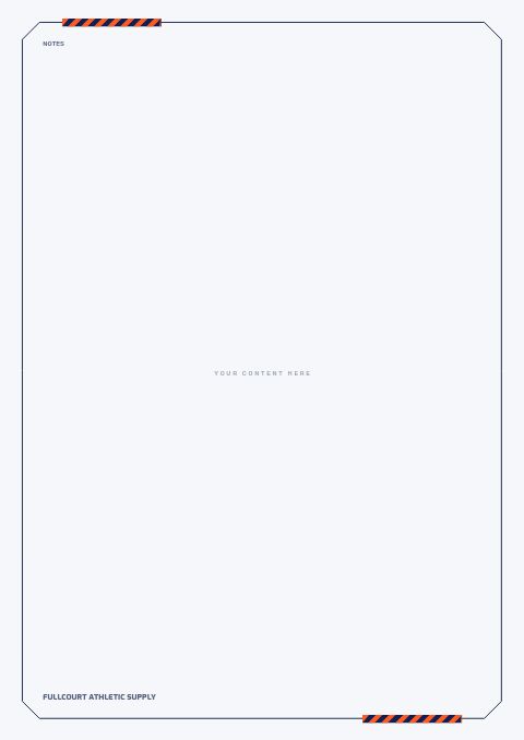 Sports Catalog — Framed Blank page