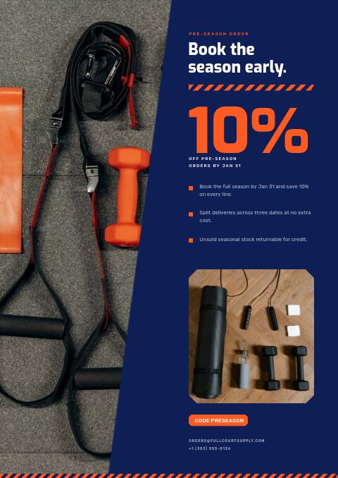 Sports Catalog — Promo / Sale page