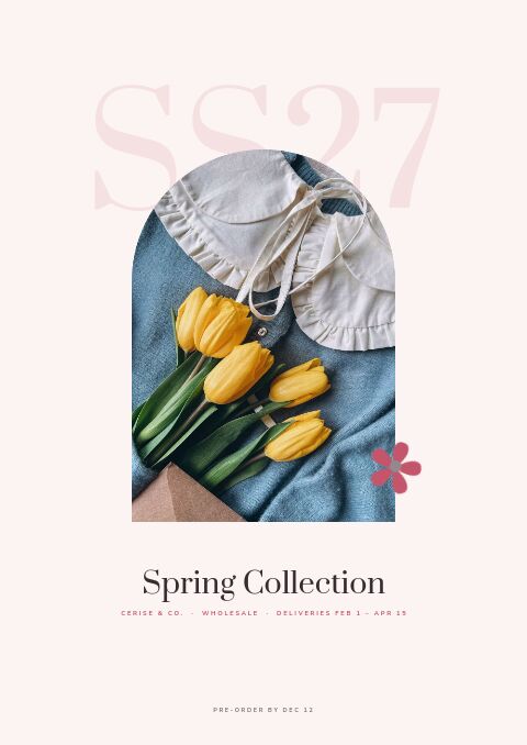 Spring Collection — Cover · poster page