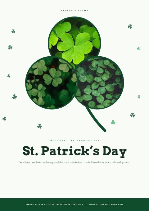 St. Patrick’s Day catalog template cover