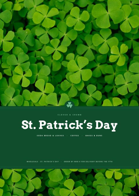 St. Patrick’s Day — Cover · band page
