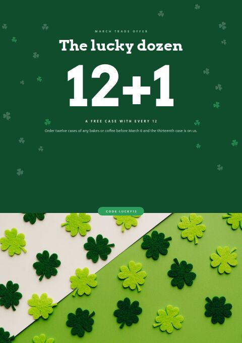 St. Patrick’s Day — Promo / Sale page