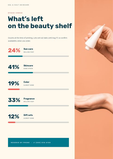 Summer Clearance — By the Numbers page