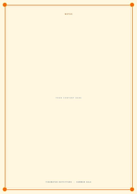 Summer Sale — Framed Blank page