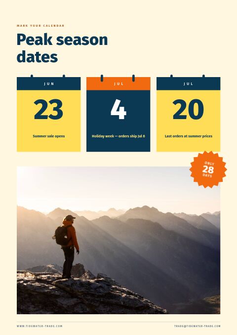 Summer Sale — Event / Launch page