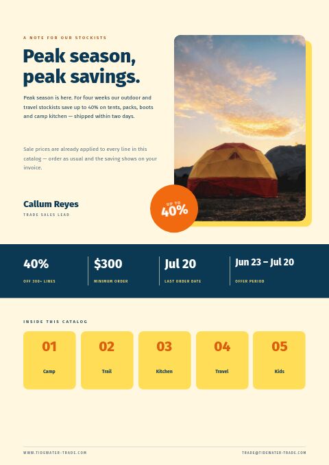 Summer Sale — Welcome / About page