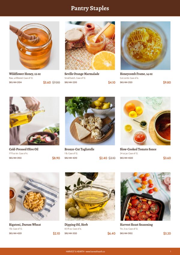 Thanksgiving Sale — product page, 3 × 3 grid