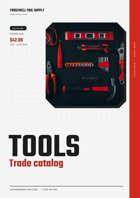 Tools Catalog catalog template cover