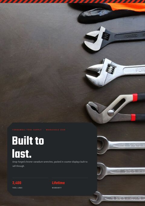 Tools Catalog — Cover · poster page