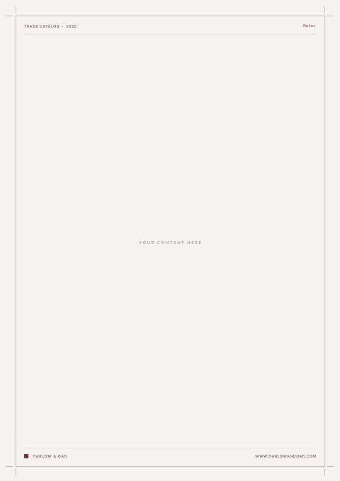 Trade Catalog — Framed Blank page