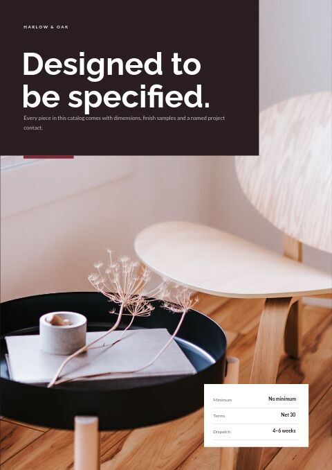 Trade Catalog — Cover · poster page