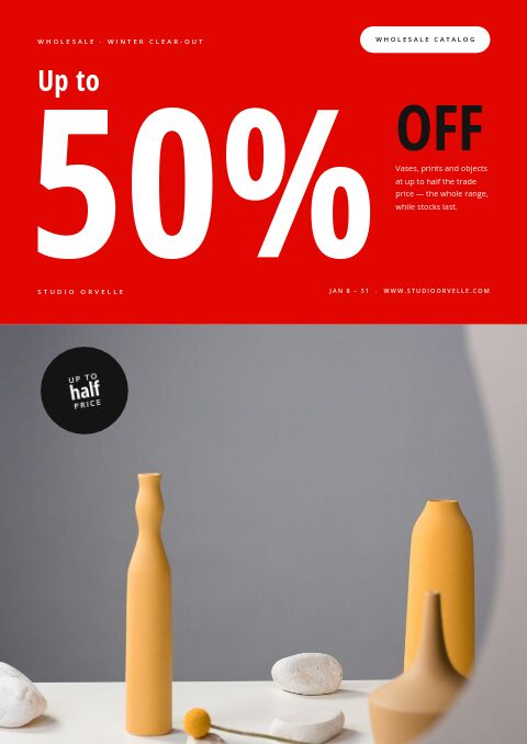Up to 50% Off catalog template cover